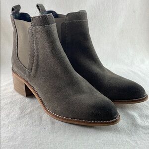 CREVO Taupe Suede Ankle Boots Size 9